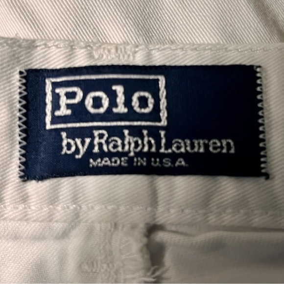 POLO BY RL, VINTAGE, MENS  SHORTS, WHITE, SIZE  33/34 - Picture 8 of 9
